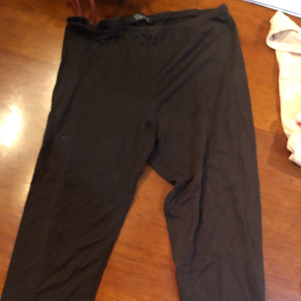 Brown crop leggings